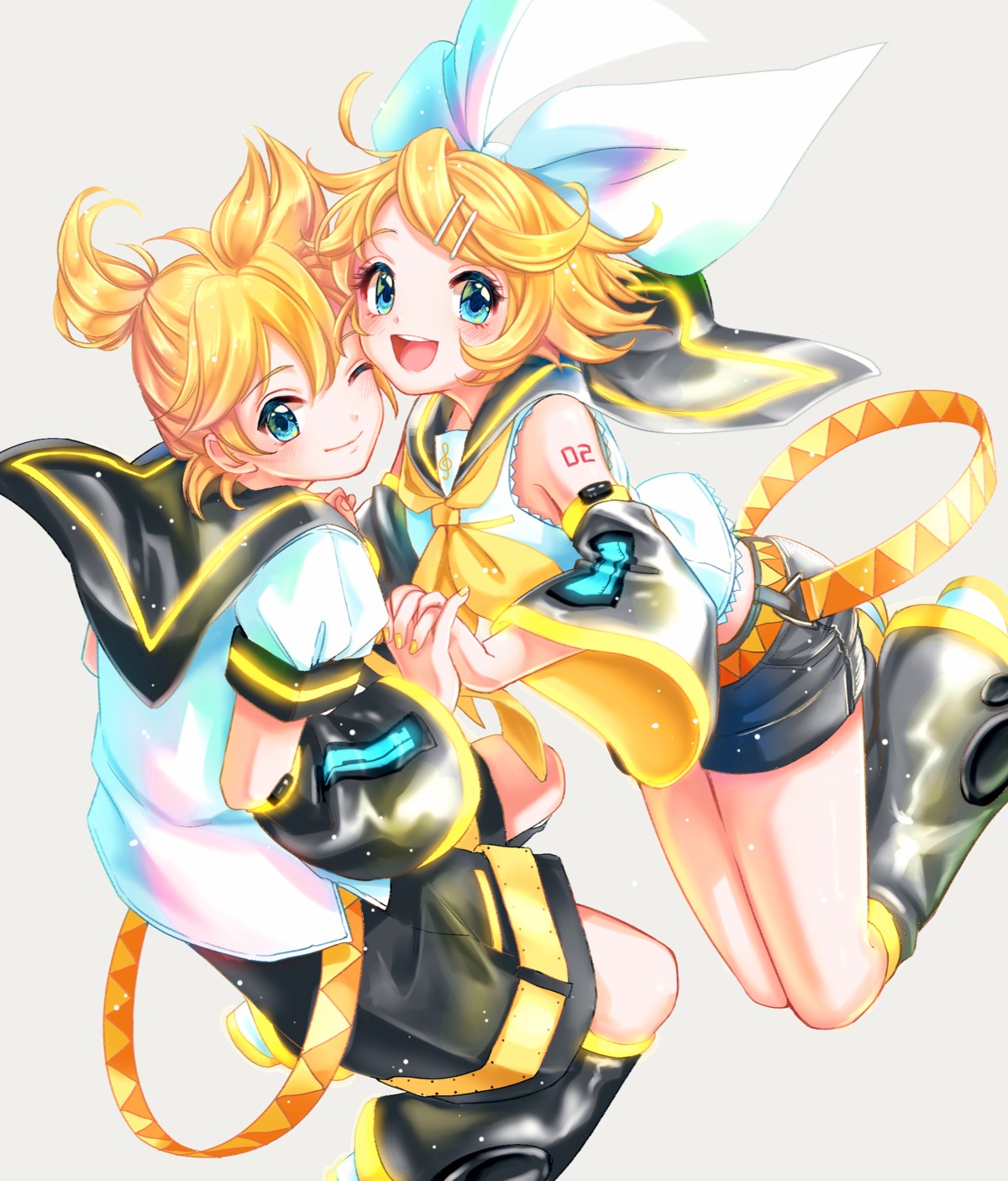 Kisumi Rei Vocaloid Kagamine Len Kagamine Rin Seifuku Tattoo Yande Re